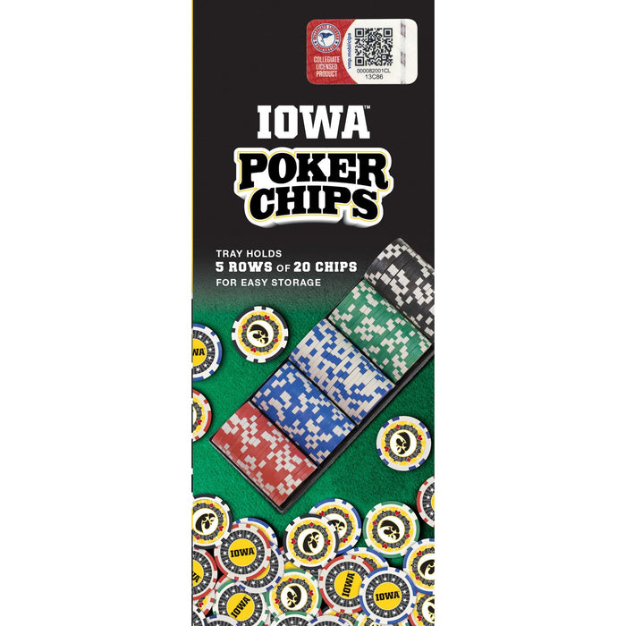 Iowa Hawkeyes 100 Piece Poker Chips - Just $29.99! Shop now at Retro Gaming of Denver