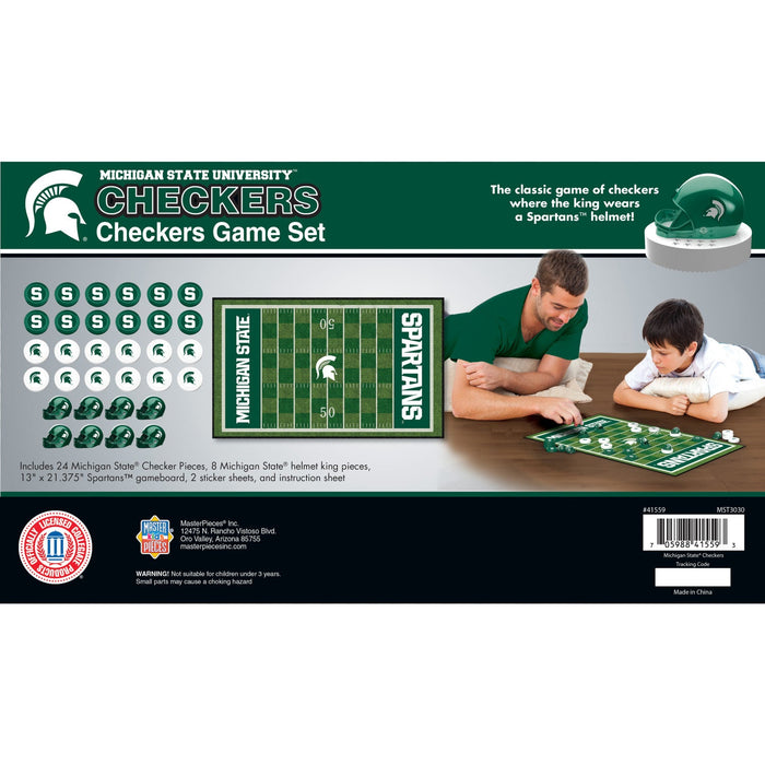 Michigan State Spartans Checkers Board Game - Just $19.99! Shop now at Retro Gaming of Denver