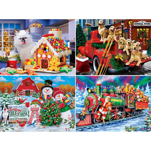 Season's Greetings - 500 Piece Jigsaw Puzzles 4-Pack - Just $24.99! Shop now at Retro Gaming of Denver