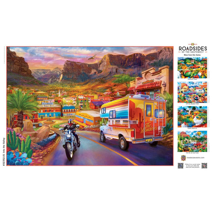 Roadsides of the Southwest - Into the Valley 500 Piece Jigsaw Puzzle - for just $14.99! 