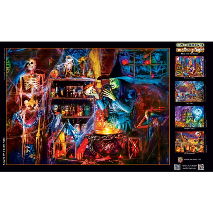 Glow in the Dark - On a Scary Night 500 Piece Jigsaw Puzzle - for just $14.99! 