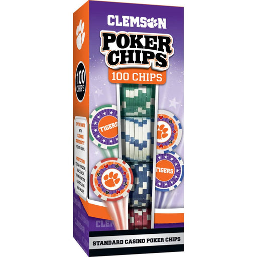 Clemson Tigers 100 Piece Poker Chips - for just $29.99! 