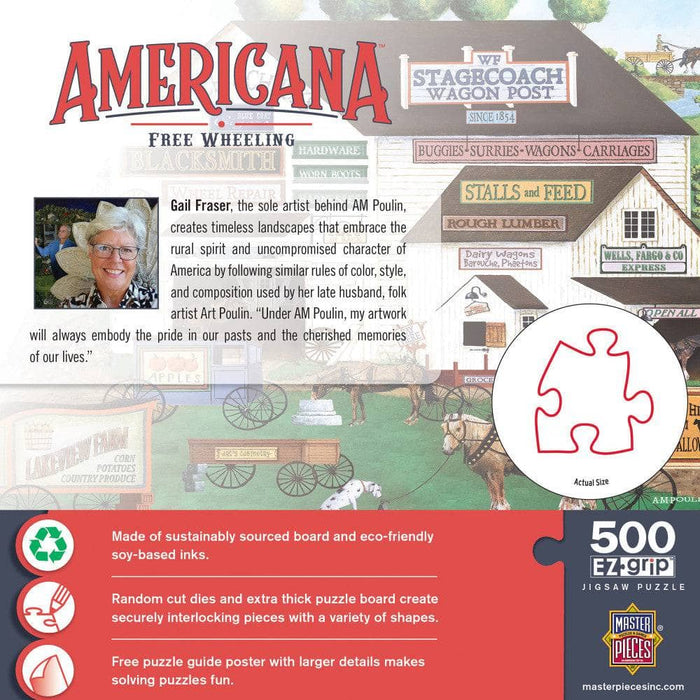 Americana - Free Wheeling 500 Piece EZ Grip Jigsaw Puzzle - for just $14.99! 