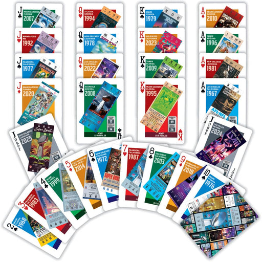 NFL Super Bowl Ticket Playing Cards - 54 Card Deck - for just $7.99! 