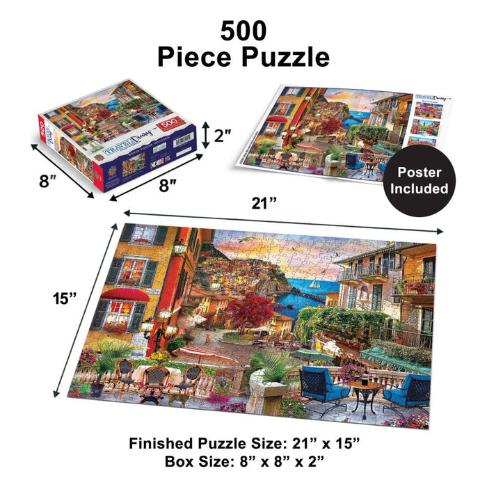 Travel Diary - Italian Afternoon 500 Piece Jigsaw Puzzle - for just $14.99! 