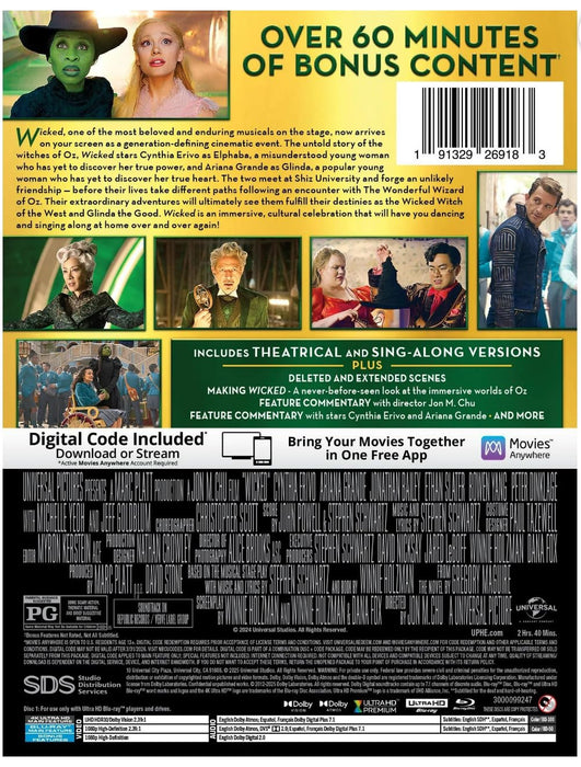 Wicked: For Good - Limited Edition Steelbook (4K Ultra HD + Blu-ray + Digital) - for just $47.99! 