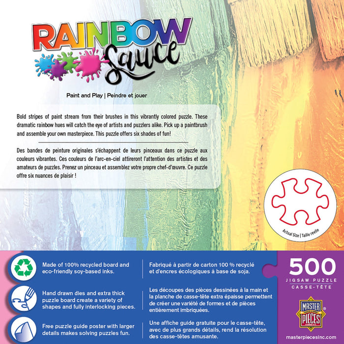 Rainbow Sauce - Paint and Play 500 Piece Jigsaw Puzzle - Just $9.99! Shop now at Retro Gaming of Denver