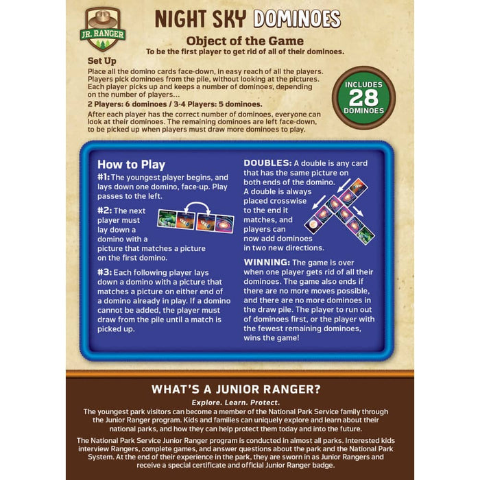 Jr. Ranger - Night Sky Picture Dominoes - for just $9.99! 