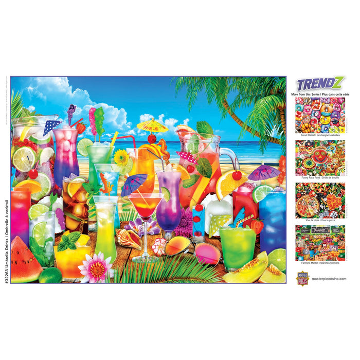 Trendz - Umbrella Drinks 300 Piece EZ Grip Jigsaw Puzzle - Just $14.99! Shop now at Retro Gaming of Denver