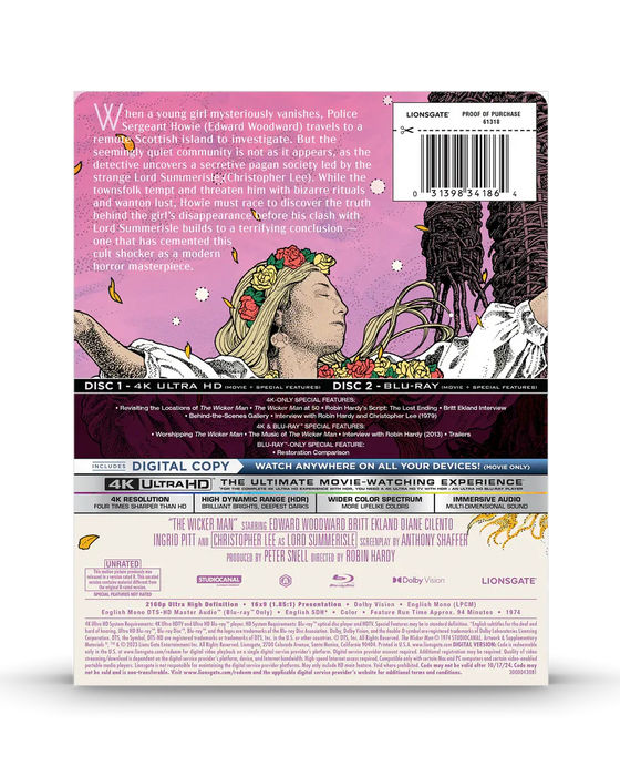 The Wicker Man - 50th Anniversary Limited Edition Steelbook (4K UHD + Blu-ray + Digital) - Used - for just $29.99! 