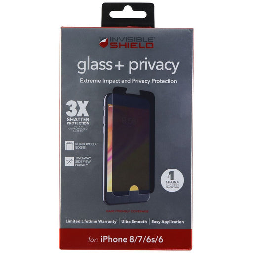 ZAGG Invisible Shield (Glass+ Privacy) Screen Protector for iPhone 8/7/6s/6 - for just $7.49! 