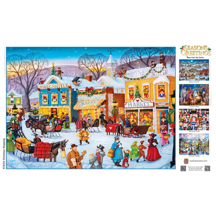 Season's Greetings - Christmas Shopping 1000 Piece Jigsaw Puzzle - for just $16.99! 