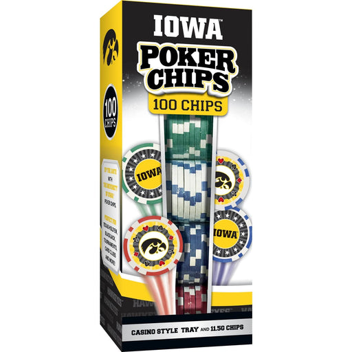 Iowa Hawkeyes 100 Piece Poker Chips - for just $14.99! 