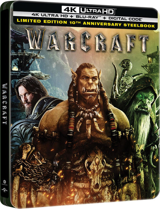 Warcraft - 10th Anniversary Limited Edition Steelbook (4K Ultra HD + Blu-ray + Digital) - for just $37.99! 