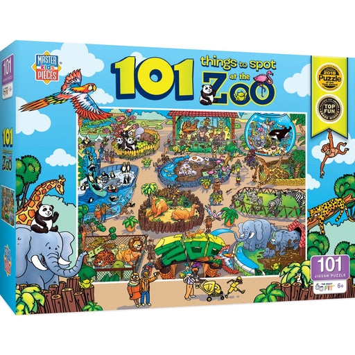 101 Things to Spot at the Zoo - 101 Piece Jigsaw Puzzle - Just $12.99! Shop now at Retro Gaming of Denver