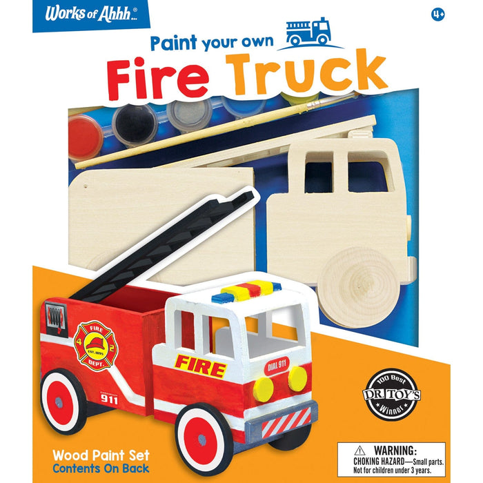 Firetruck Wood Craft & Paint Kit - for just $12.99! 
