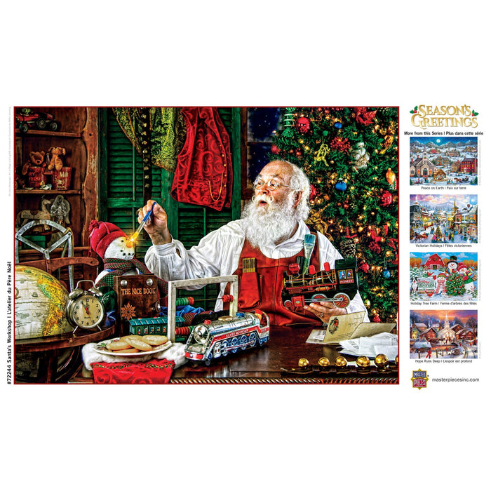 Season's Greetings - Santa's Workshop 1000 Piece Jigsaw Puzzle - Just $16.99! Shop now at Retro Gaming of Denver