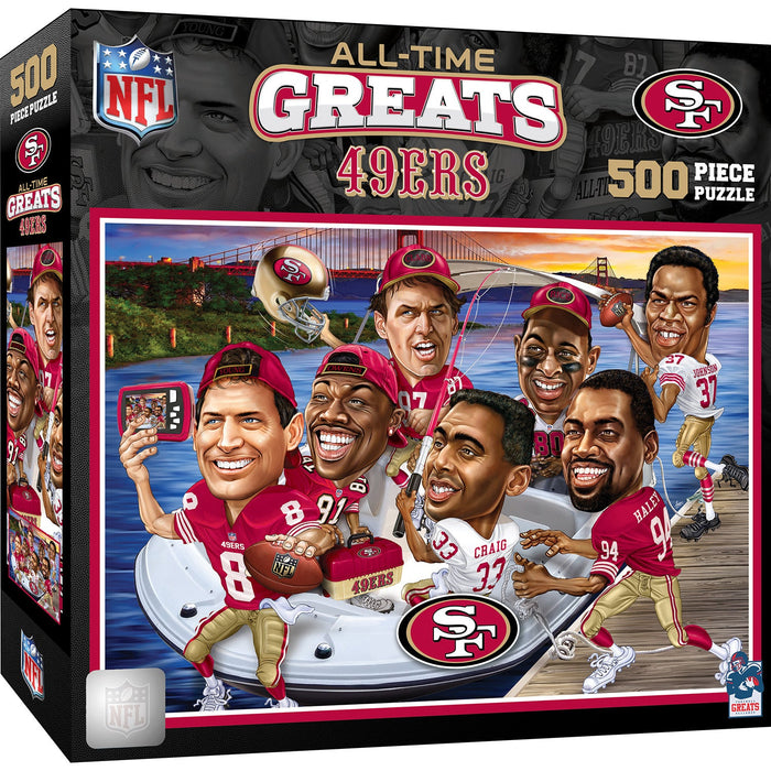 San Francisco 49ers - All Time Greats 500 Piece Jigsaw Puzzle - Just $19.99! Shop now at Retro Gaming of Denver