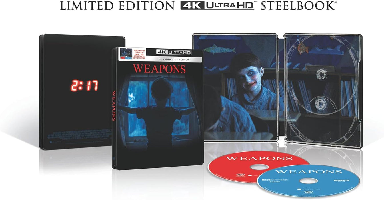 Weapons - Limited Edition Steelbook (4K Ultra HD + Blu-ray) - for just $47.99! 
