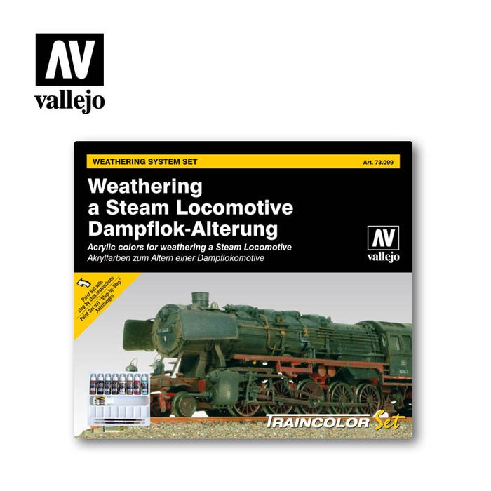Model Color Set: Weathering a Steam Locomotive (9) - for just $39.95! 