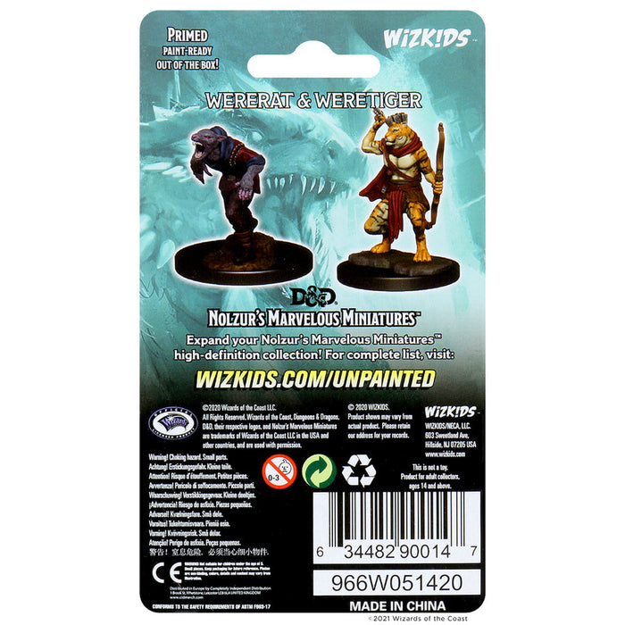 D&D: Nolzur's Marvelous Miniatures - Wererat & Weretiger - for just $5.99! 