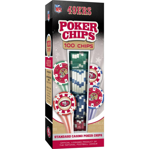 San Francisco 49ers 100 Piece Poker Chips - for just $29.99! 