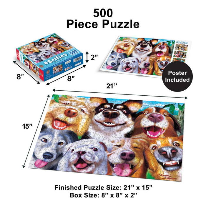 Selfies - Say Treats! 500 Piece Jigsaw Puzzle - for just $14.99! 