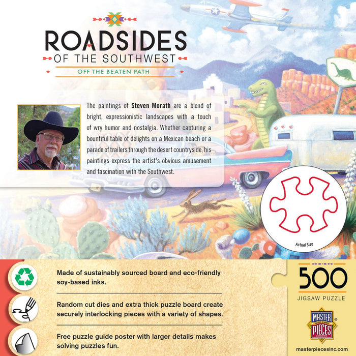 Roadsides of the Southwest - Off the Beaten Path 500 Piece Jigsaw Puzzle - Just $14.99! Shop now at Retro Gaming of Denver