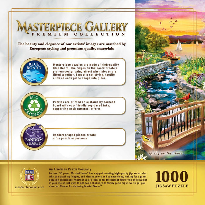 Masterpiece Gallery - Spring on the Shore 1000 Piece Jigsaw Puzzle - for just $9.99! 