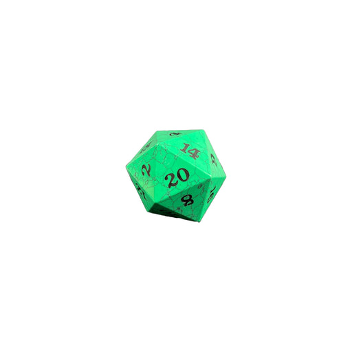 Cracked Stone D20 Dice - Green - Premium  - Just $14.95! Shop now at Retro Gaming of Denver