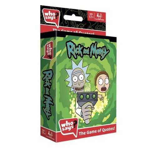 Who Says? Card Game Rick and Morty Edition - Just $12.50! Shop now at Retro Gaming of Denver