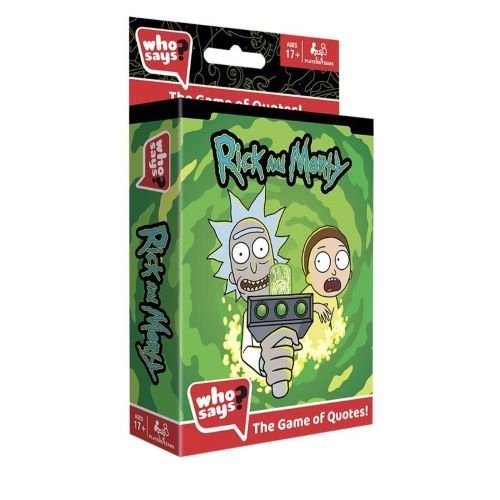 Who Says? Card Game Rick and Morty Edition - for just $12.99! 