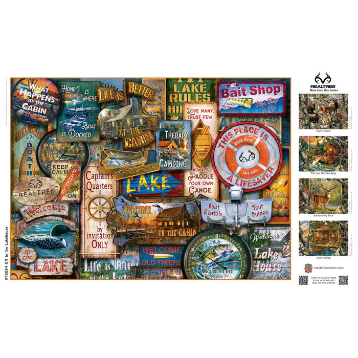 Realtree - Off to the Lakehouse 1000 Piece Jigsaw Puzzle - for just $16.99! 