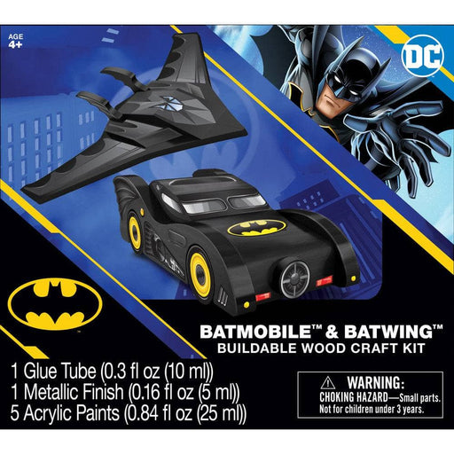 Batman - Batmobile & Batwing Wood Craft Kit - for just $9.99! 