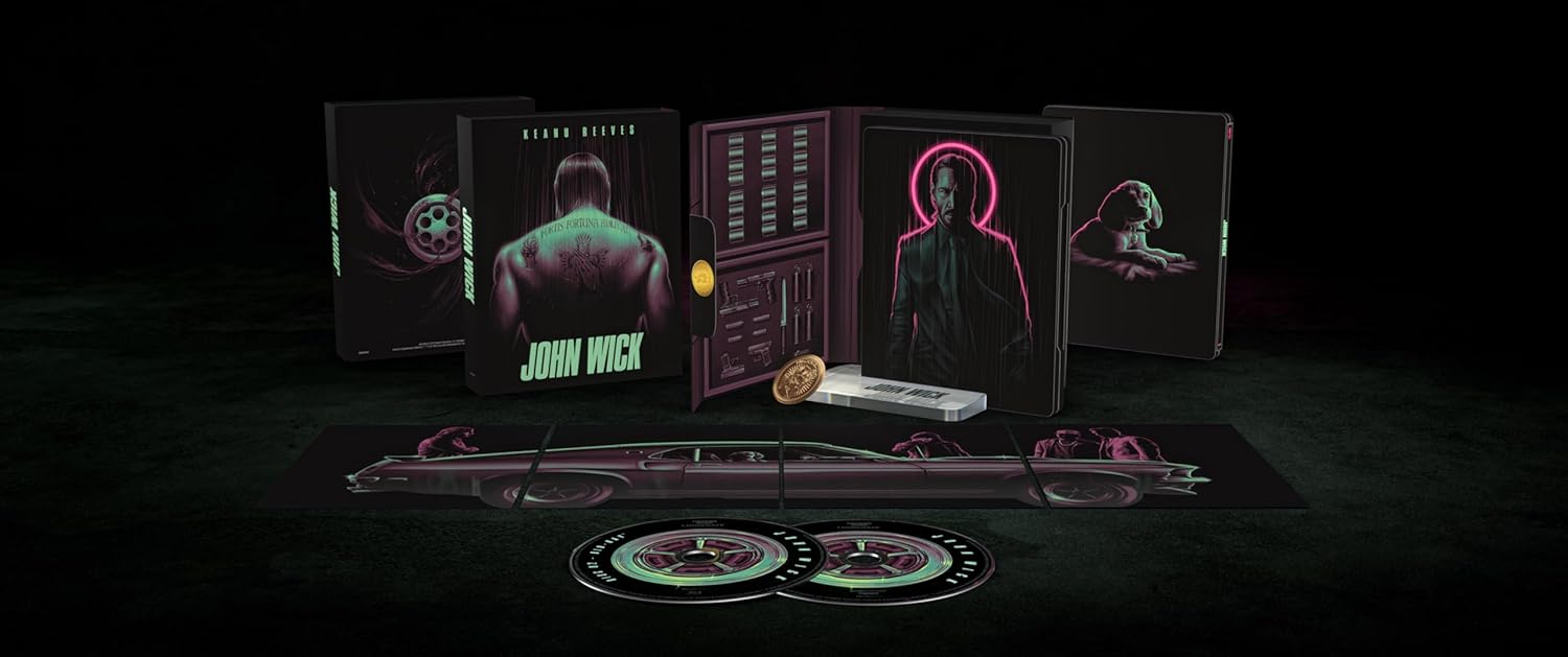 John Wick - Titans of Cult Steelbook (4K Ultra HD + Blu-ray + Digital) - for just $36.99! 