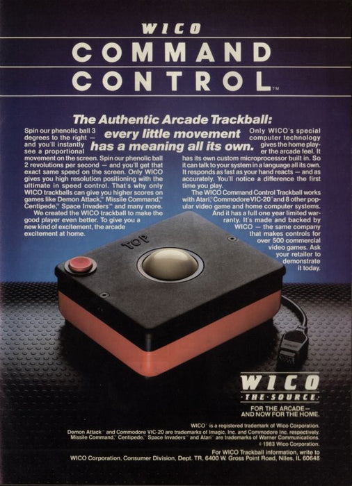 Wico Command Control Track Ball (Atari 2600) - for just $0! 