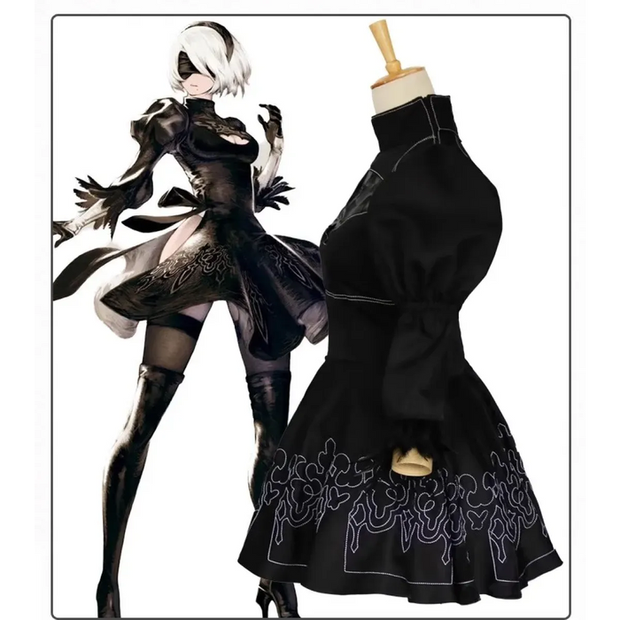 NieR: Automata 9S & 2B Cosplay Costume with Wig and Accessories - for just $34.95! 
