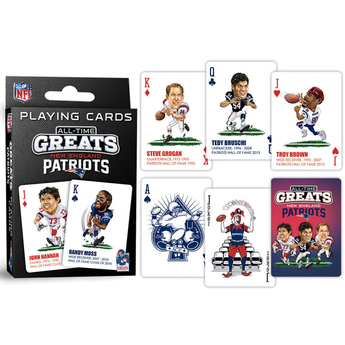 New England Patriots All-Time Greats Playing Cards - 54 Card Deck - Just $9.99! Shop now at Retro Gaming of Denver