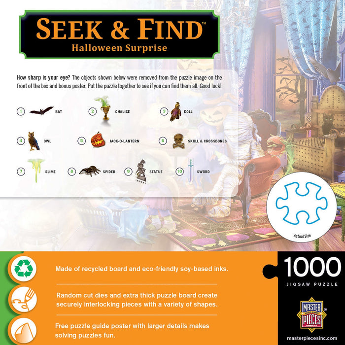 Seek & Find - Halloween Surprise 1000 Piece Jigsaw Puzzle - Just $16.99! Shop now at Retro Gaming of Denver