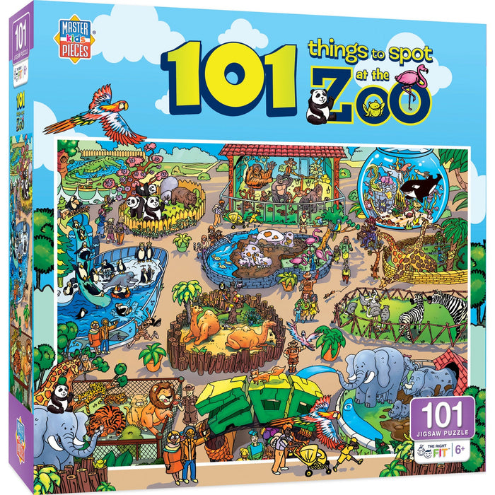 101 Things to Spot at the Zoo - 101 Piece Jigsaw Puzzle - Just $12.99! Shop now at Retro Gaming of Denver