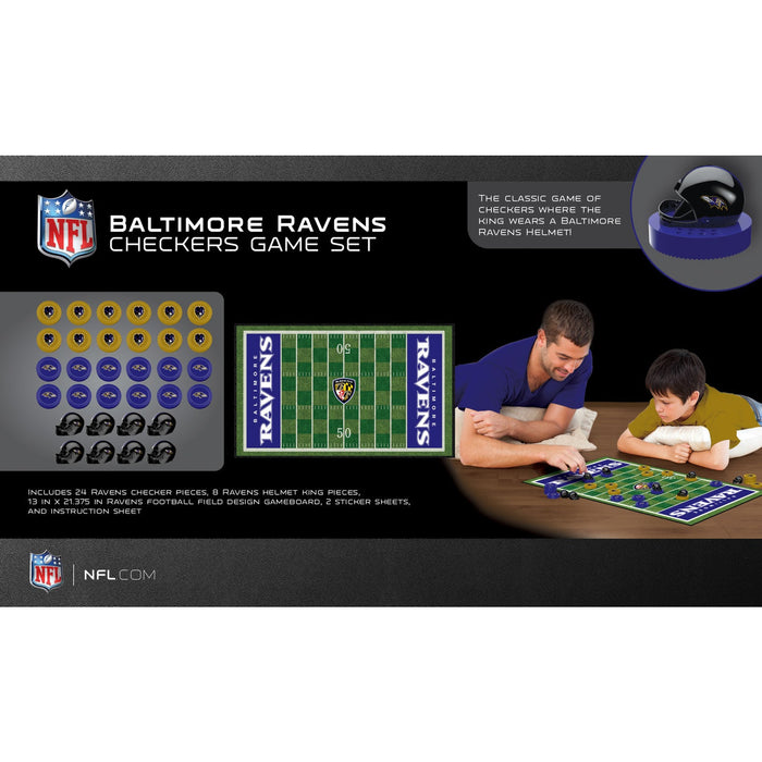 Baltimore Ravens Checkers Board Game - Just $19.99! Shop now at Retro Gaming of Denver