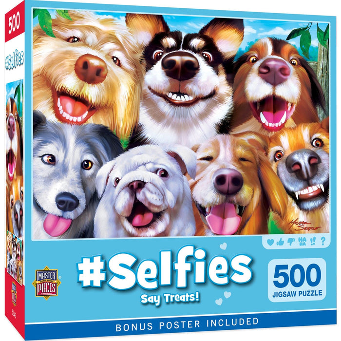 Selfies - Say Treats! 500 Piece Jigsaw Puzzle - for just $14.99! 