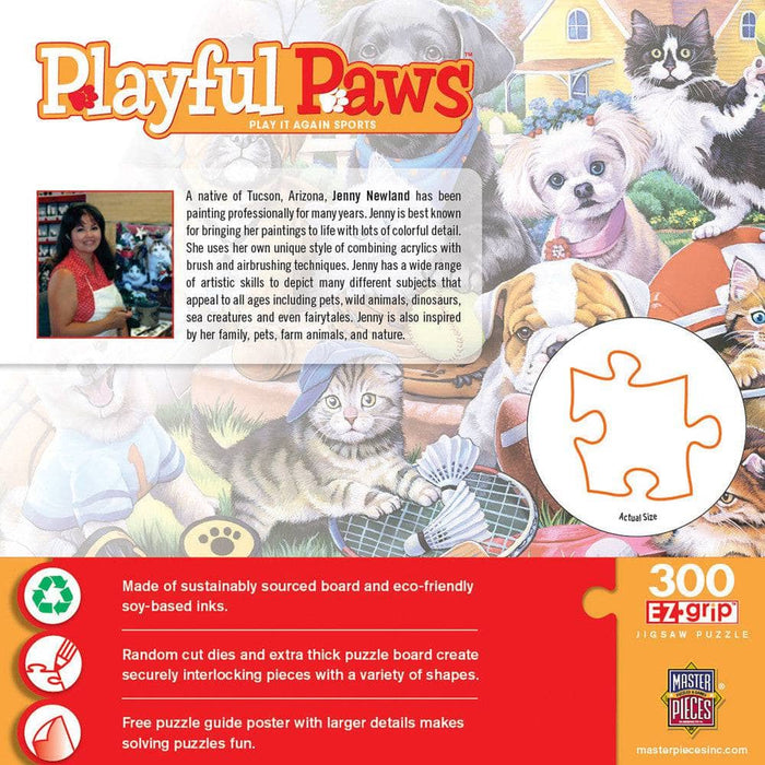 Playful Paws - Play it Again Sports 300 Piece EZ Grip Jigsaw Puzzle - for just $14.99! 