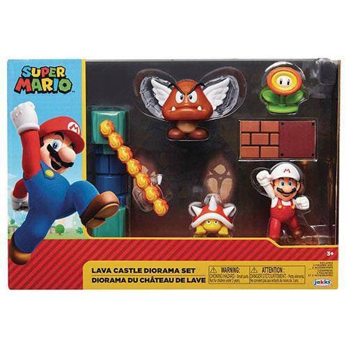 World of Nintendo 2 1/2" Lava Castle Diorama Set - for just $23.67! 