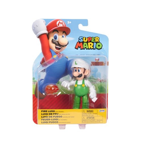 World of Nintendo 4" Action Figure - Fire Luigi - for just $13.67! 