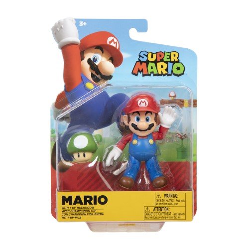 World of Nintendo 4" Action Figure - Mario with 1-Up Mushroom - Just $14.99! Shop now at Retro Gaming of Denver