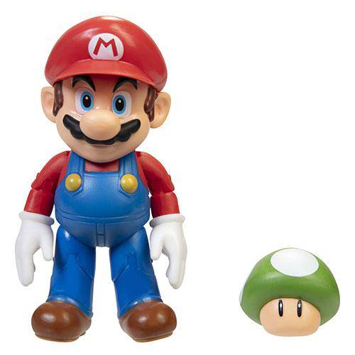 World of Nintendo 4" Action Figure - Mario with 1-Up Mushroom - Just $14.99! Shop now at Retro Gaming of Denver