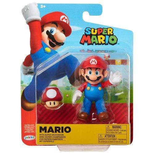 World of Nintendo 4" Action Figure - Mario with Super Mushroom - for just $15.67! 