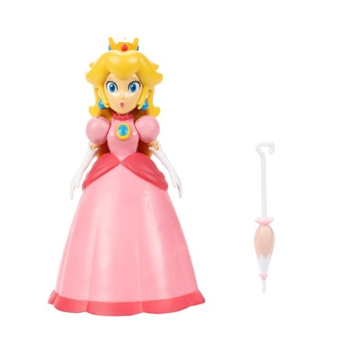 World of Nintendo 4" Action Figure - Princess Peach with umbrella - for just $15.67! 