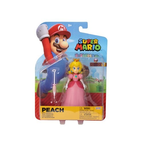 World of Nintendo 4-Inch Action Figure - Peach with Umbrella - Just $18.90! Shop now at Retro Gaming of Denver